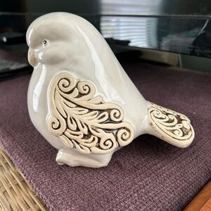 Porcelain love bird. White